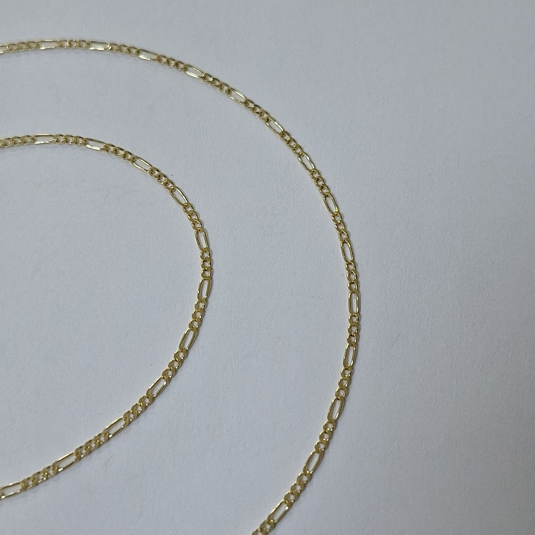 CADENAS TEJIDO 3X1 ORO 14K 55 CM 2.3 GR (NUEVO)