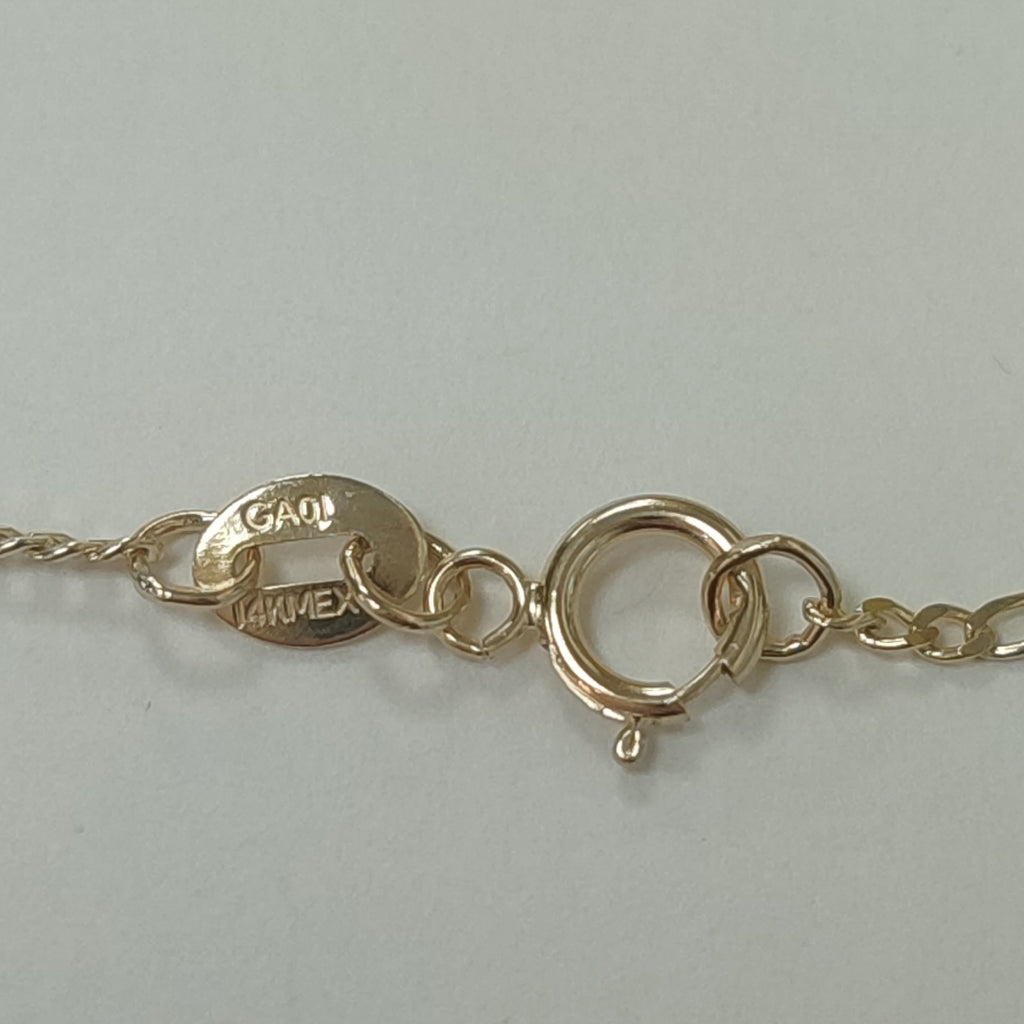 CADENAS TEJIDO 3X1 ORO 14K 55 CM 2.4 GR (NUEVO)