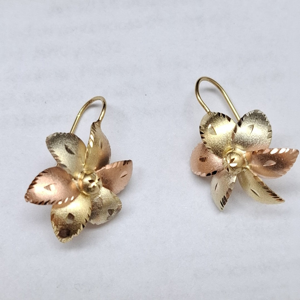 ARETES PAR ORO 14 K 5,00 GRMS (SEMINUEVO)