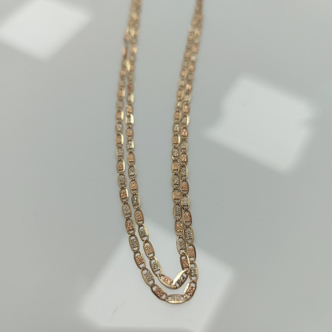 CADENA ORO COMBINADO 14 K 2,50 GRMS (SEMINUEVO)