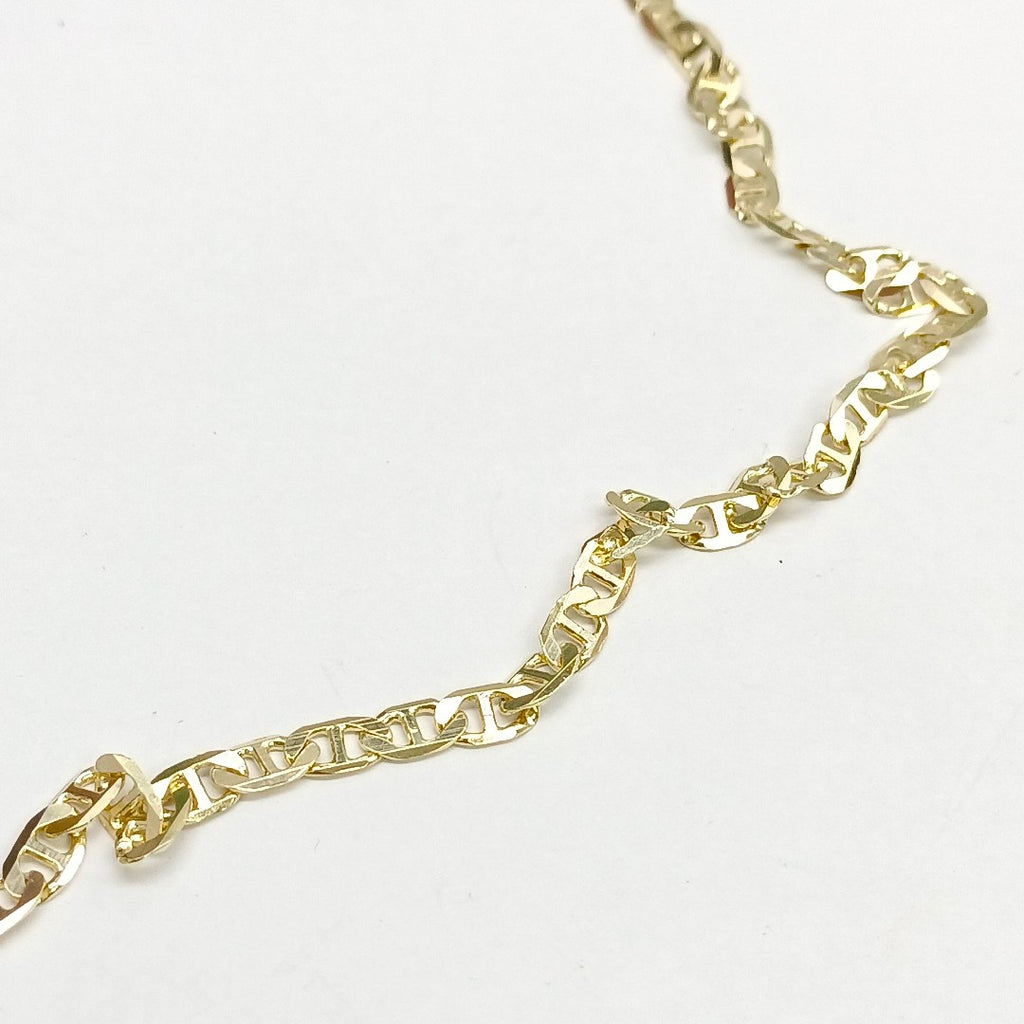 CADENAS TEJIDO MARINERA ORO 14K 60 CM 13.3 GR (NUEVO)
