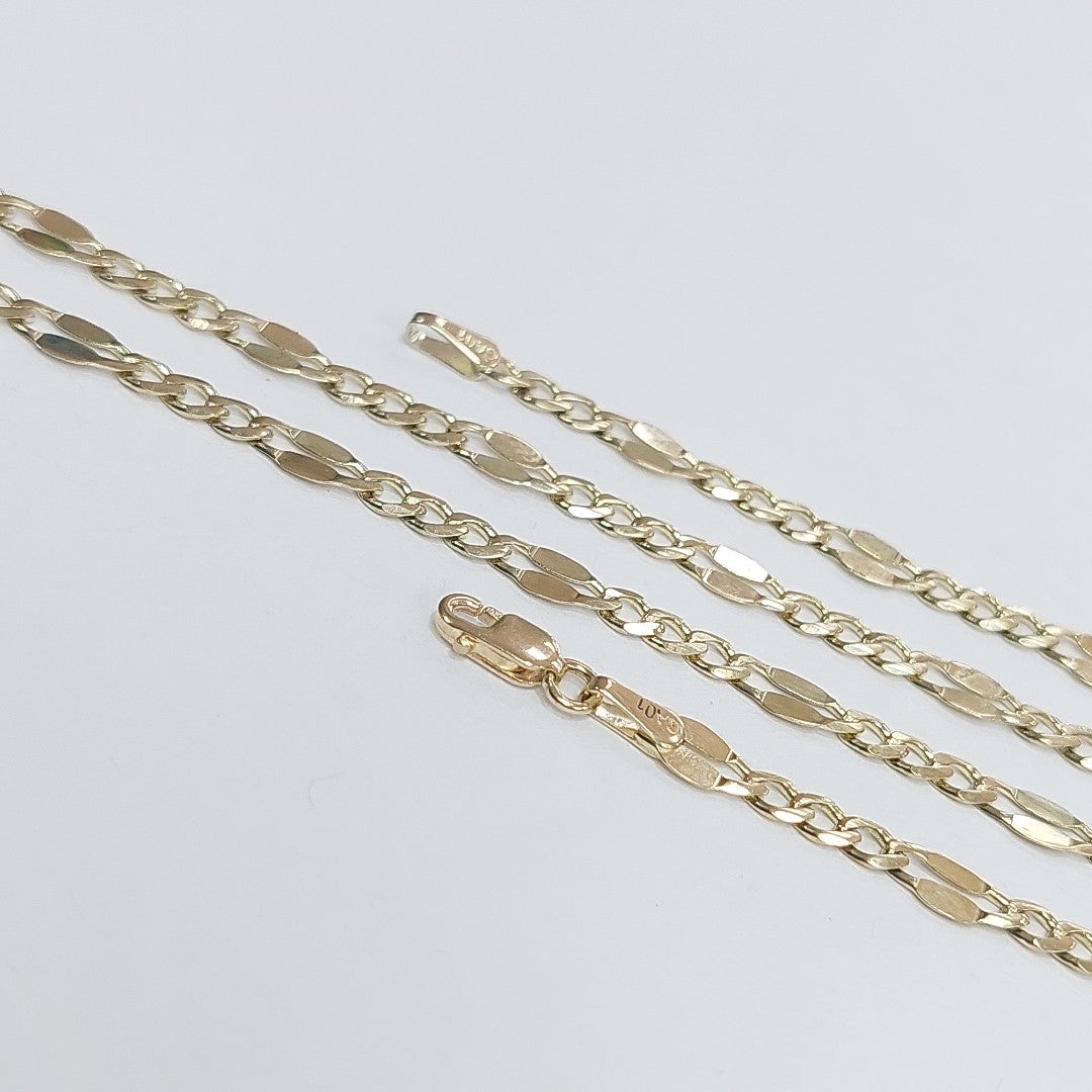 CADENAS TEJIDO ESPECIAL ORO 10K 50 CM 6.5 GR (NUEVO)