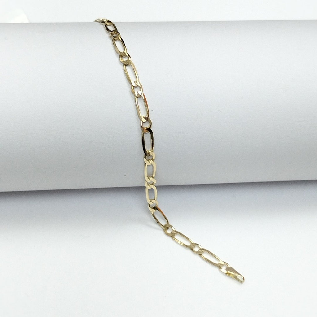 PULSERAS TEJIDO ESLABONES ORO 14K 18 CM 3.1 GR (NUEVO)