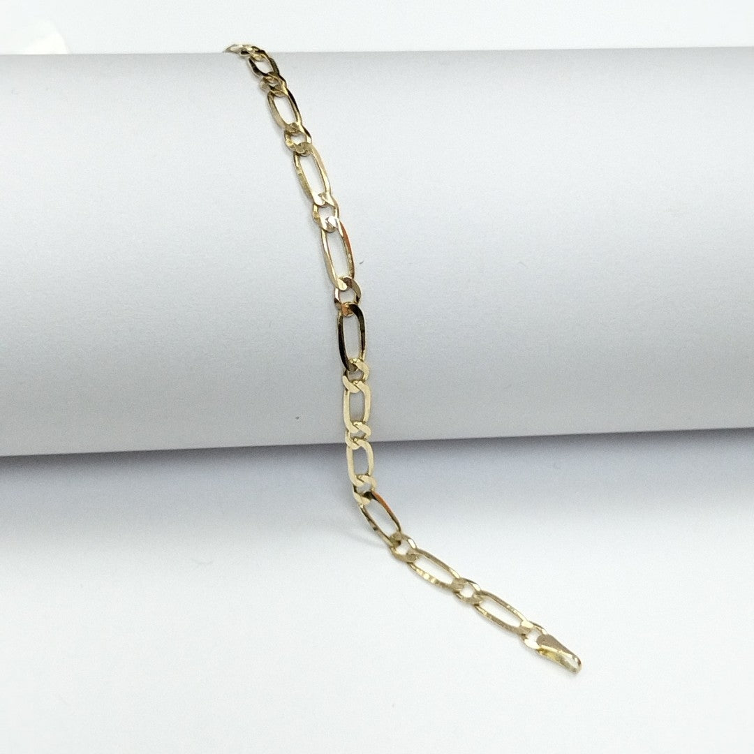 PULSERAS TEJIDO ESLABONES ORO 14K 18 CM 3.1 GR (NUEVO)