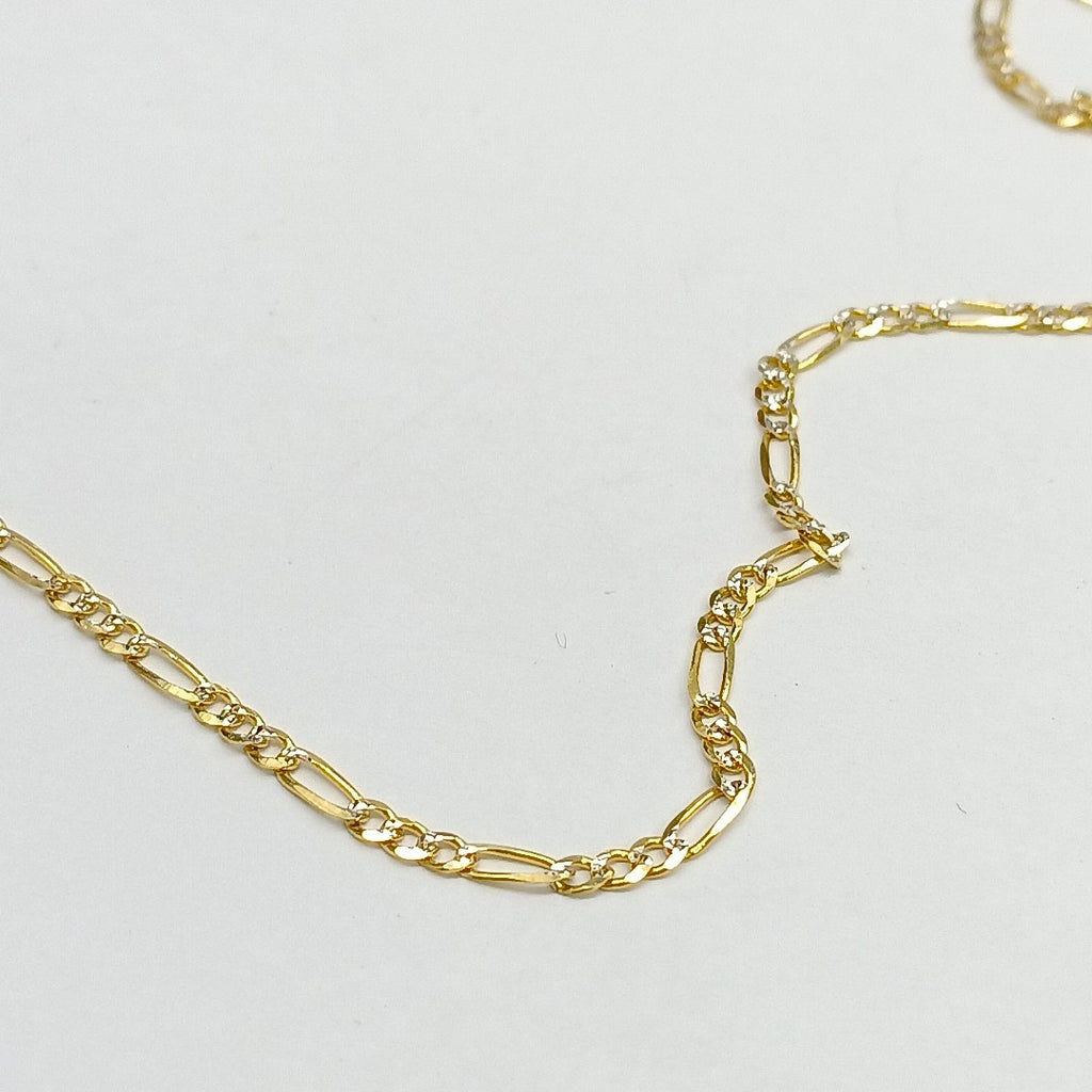 CADENAS TEJIDO 3X1 ORO 14K 55 CM 4.8 GR (NUEVO)