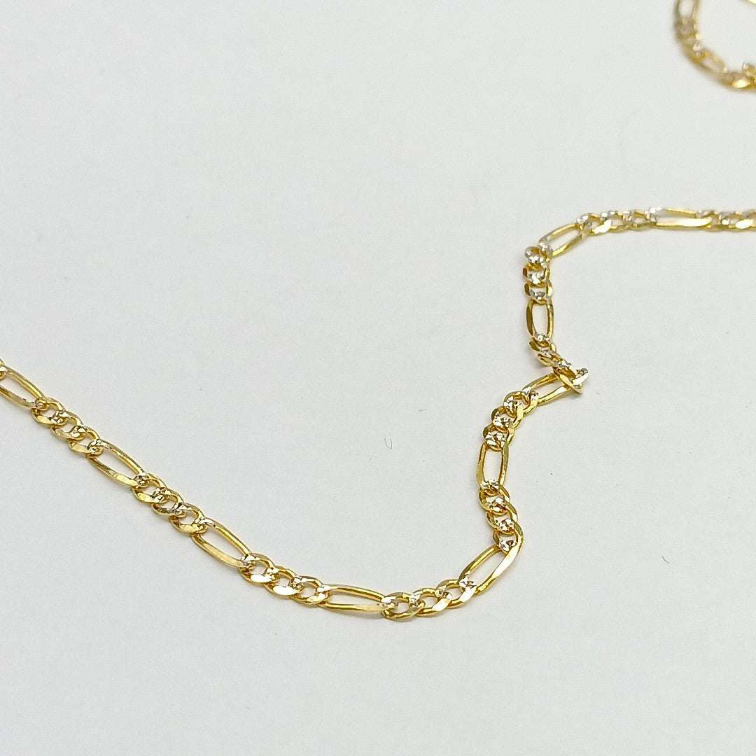 CADENAS TEJIDO 3X1 ORO 14K 55 CM 4.8 GR (NUEVO)