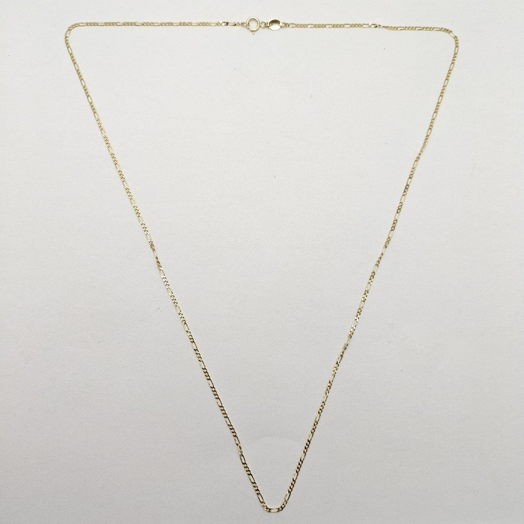 CADENAS TEJIDO 3X1 ORO 14K 55 CM 2.4 GR (NUEVO)