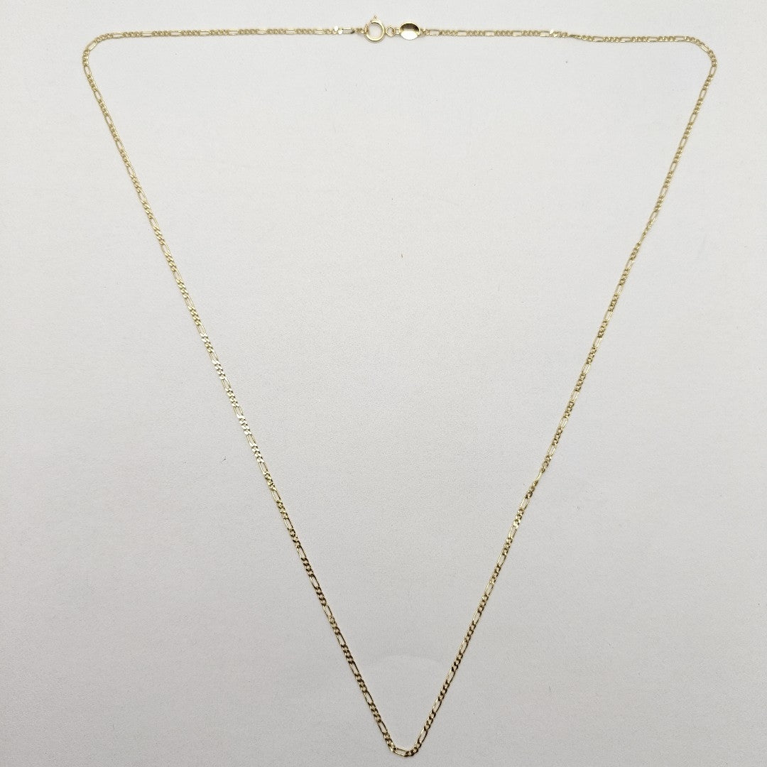CADENAS TEJIDO 3X1 ORO 14K 55 CM 2.4 GR (NUEVO)