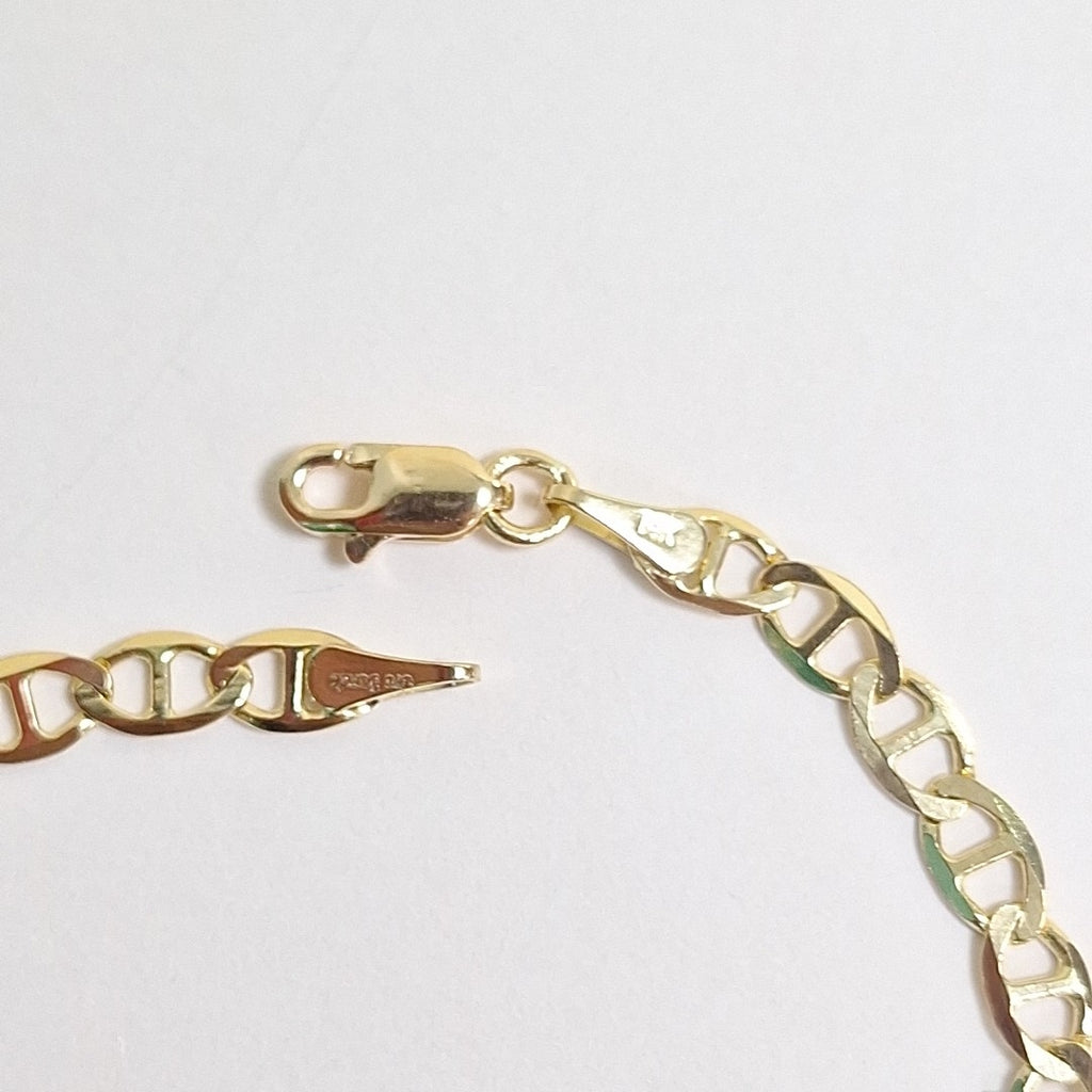 PULSERAS TEJIDO MARINERA ORO 14K 16 CM 2.9 GR (NUEVO)