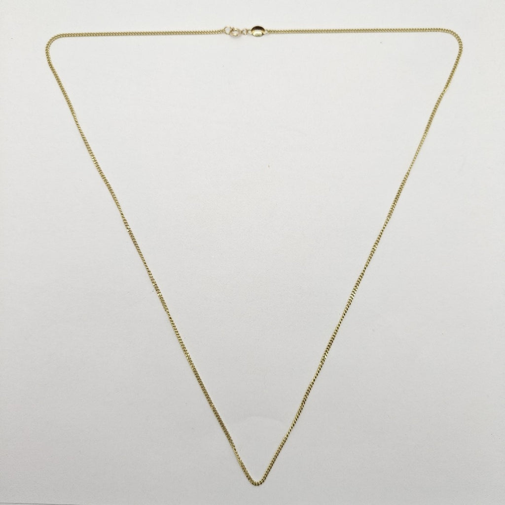 CADENAS TEJIDO BARBADA ORO 10K 55 CM 3 GR (NUEVO)