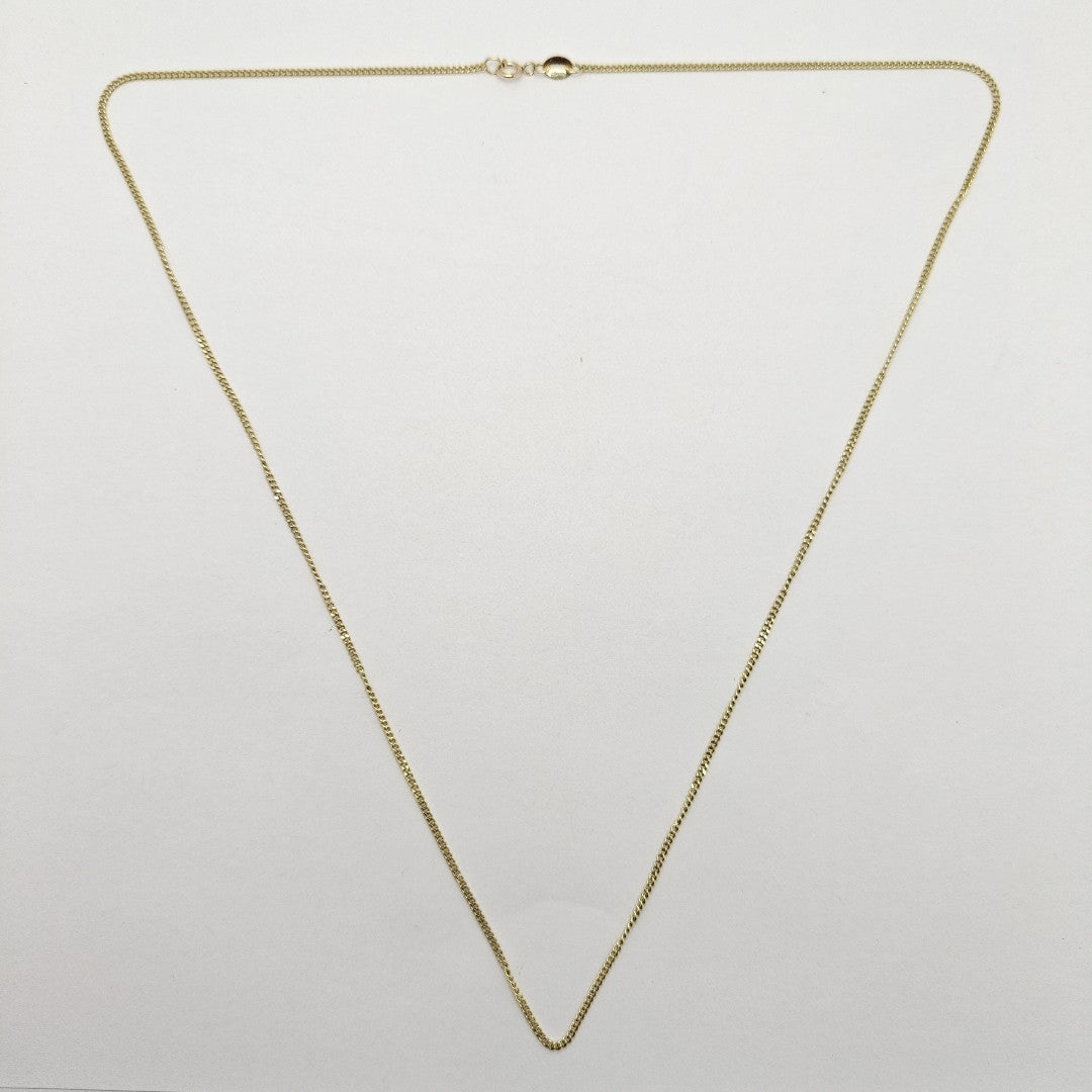 CADENAS TEJIDO BARBADA ORO 10K 55 CM 3 GR (NUEVO)
