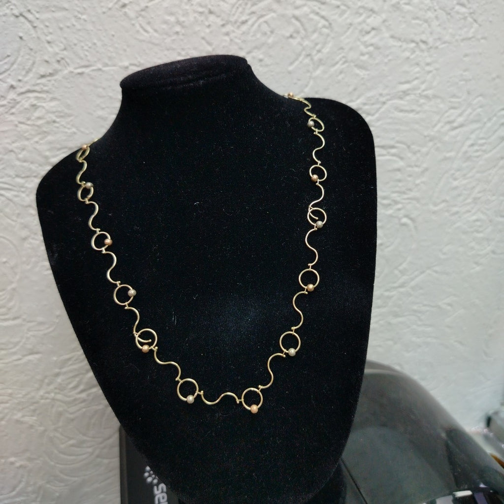 COLLAR ORO COMBINADO 10 K 4.8 GRMS (SEMINUEVO)