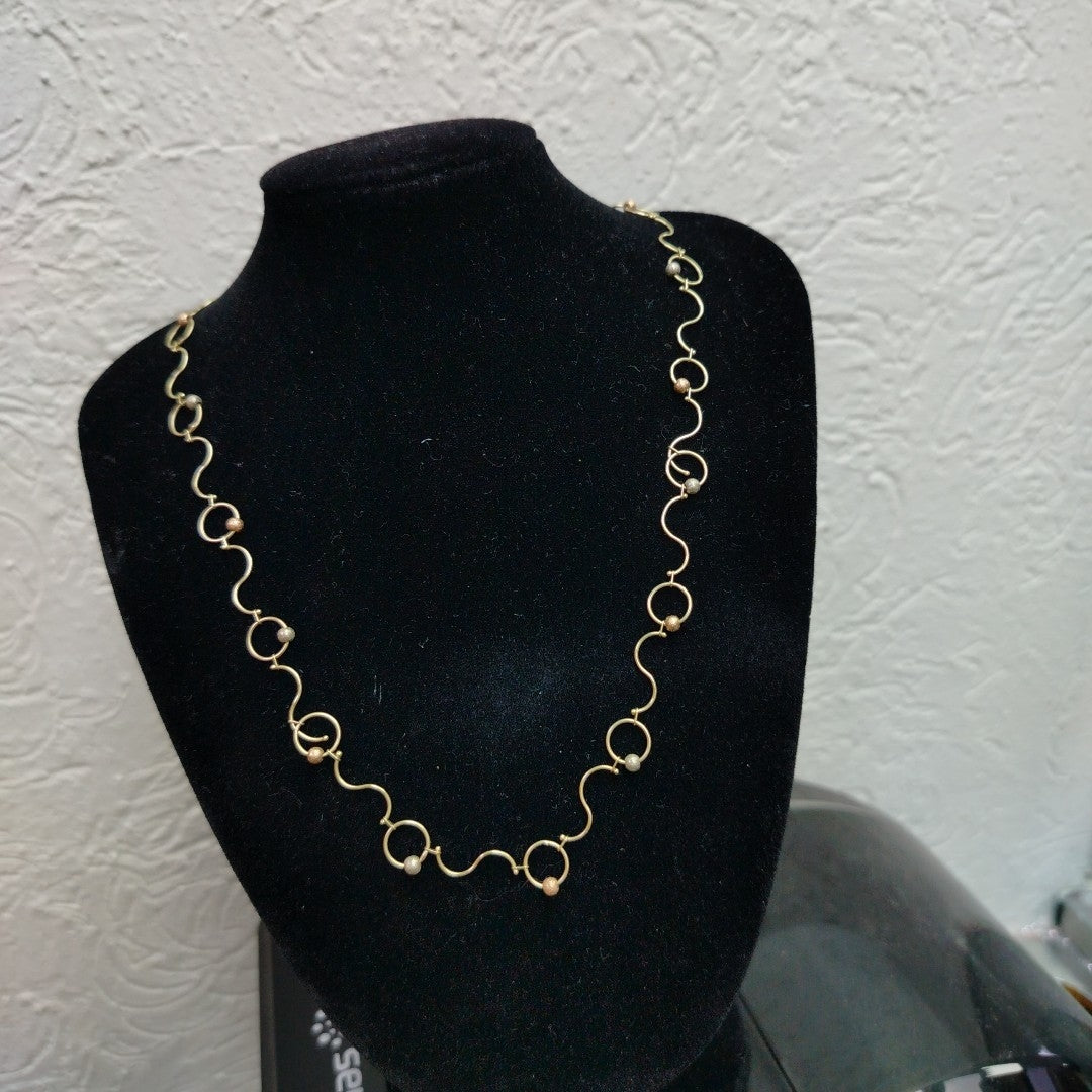 COLLAR ORO COMBINADO 10 K 4.8 GRMS (SEMINUEVO)