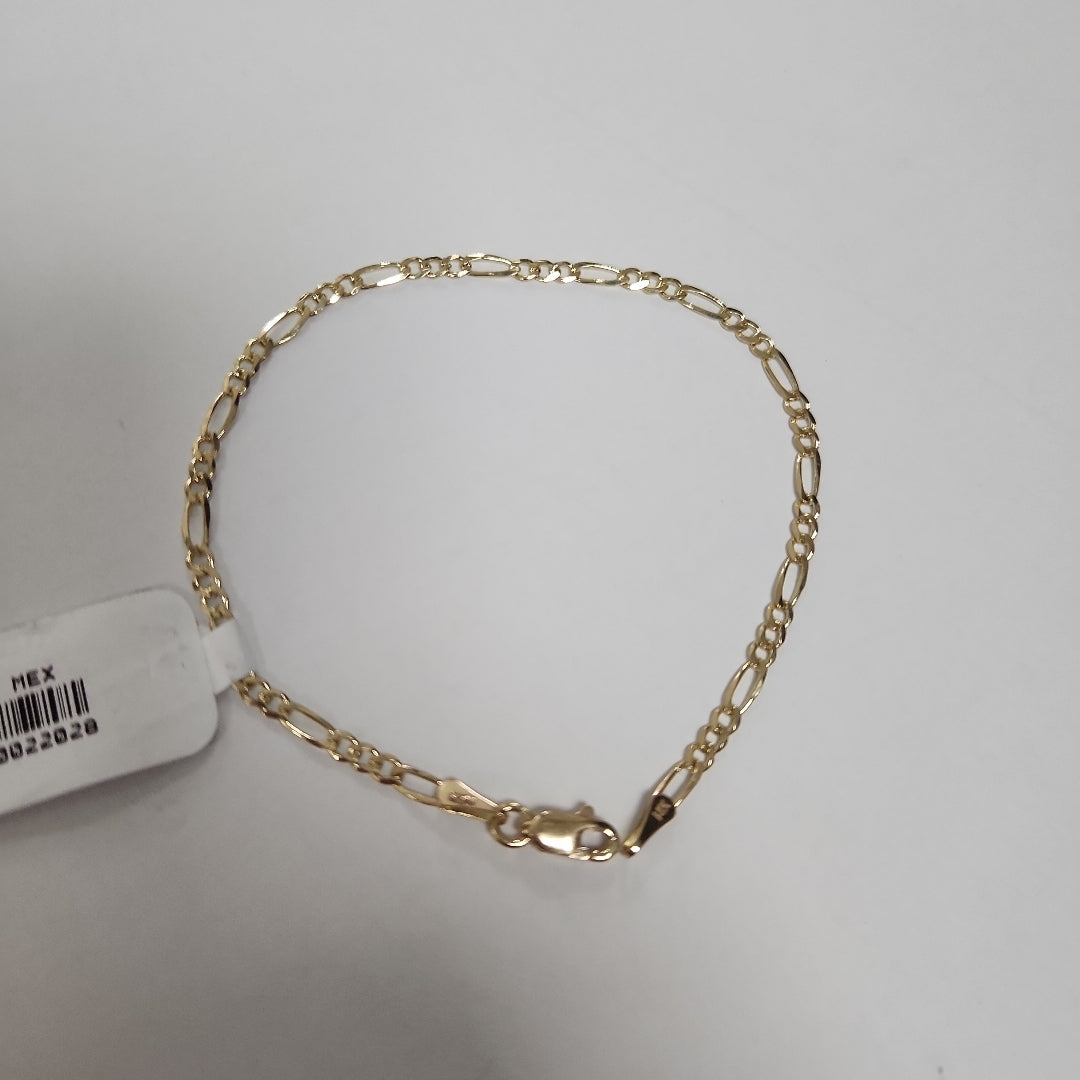 PULSERAS TEJIDO 3X1 ORO 14K 18 CM 1.9 GR (NUEVO)