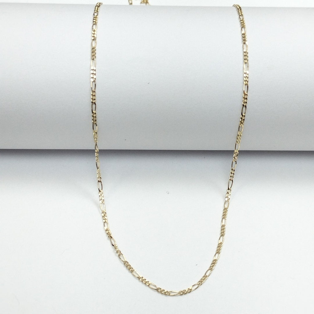 CADENAS TEJIDO 3X1 ORO 14K 55 CM 2.6 GR (NUEVO)