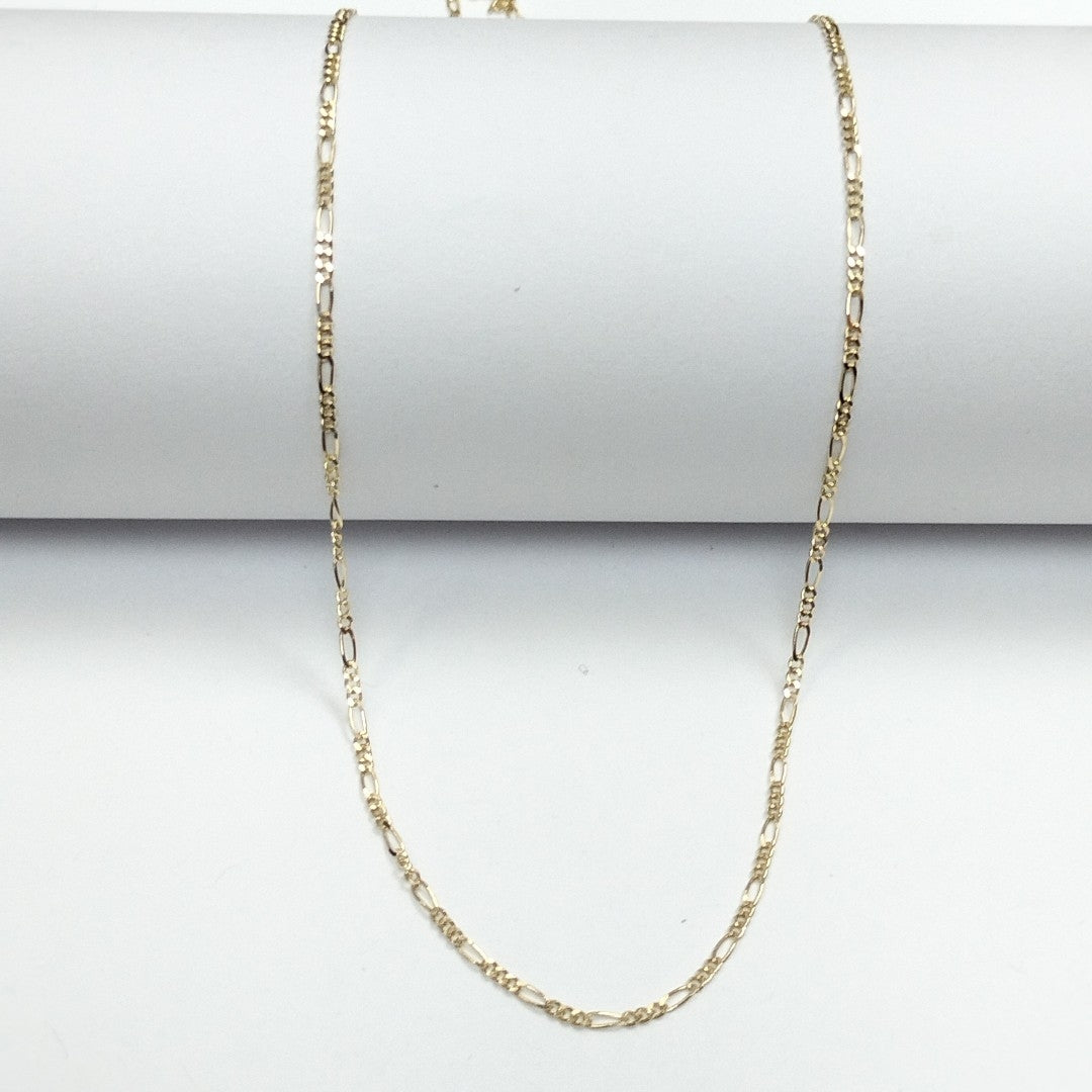 CADENAS TEJIDO 3X1 ORO 14K 55 CM 2.6 GR (NUEVO)