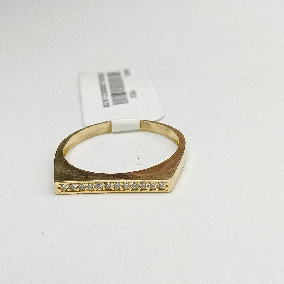 ANILLOS C/CIRCONIA ORO 10K TALLA 9 1.9 GR (NUEVO)