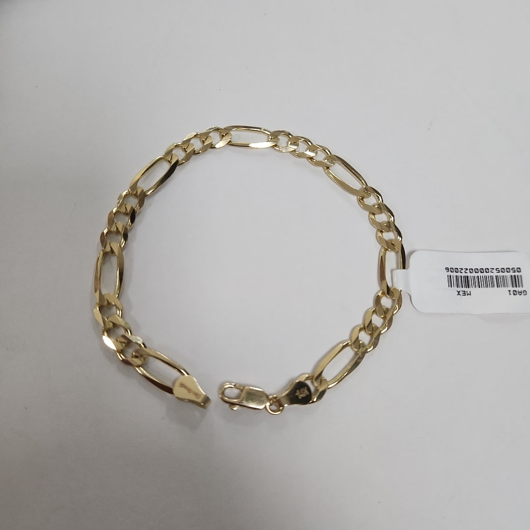 PULSERAS TEJIDO 3X1 ORO 14K 21 CM 9.9 GR (NUEVO)