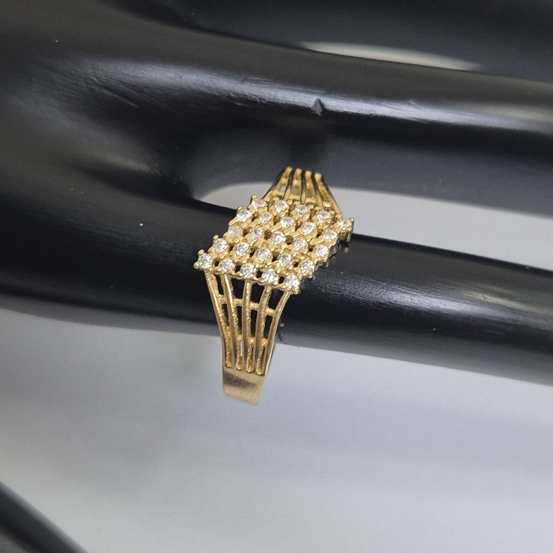 ANILLOS C/CIRCONIA ORO 10K TALLA 9 2.4 GR (NUEVO)