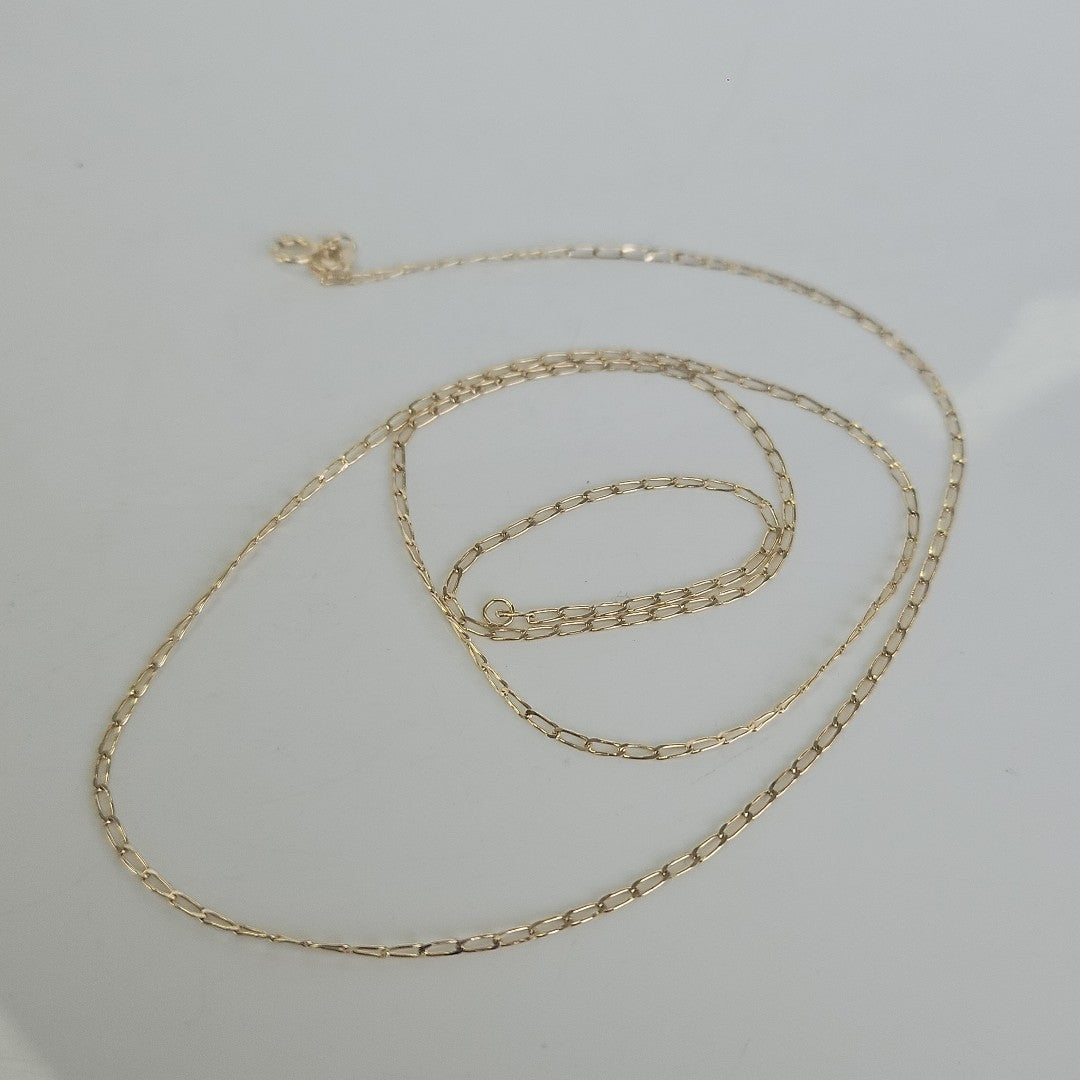 CADENAS TEJIDO ESLABONES ORO 10K 60 CM 2.1 GR (NUEVO)