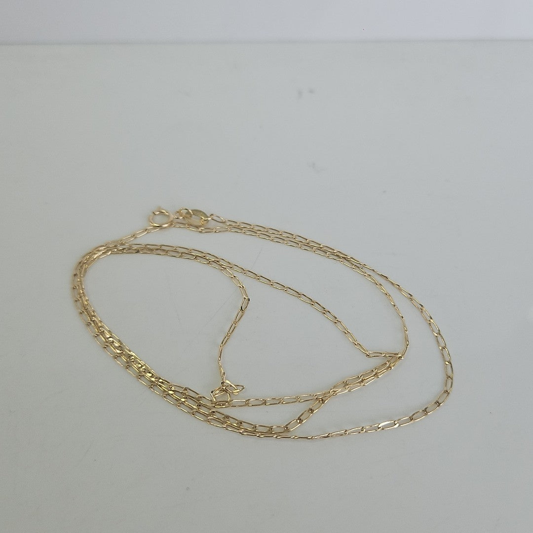 CADENAS TEJIDO ESLABONES ORO 10K 60 CM 2.1 GR (NUEVO)