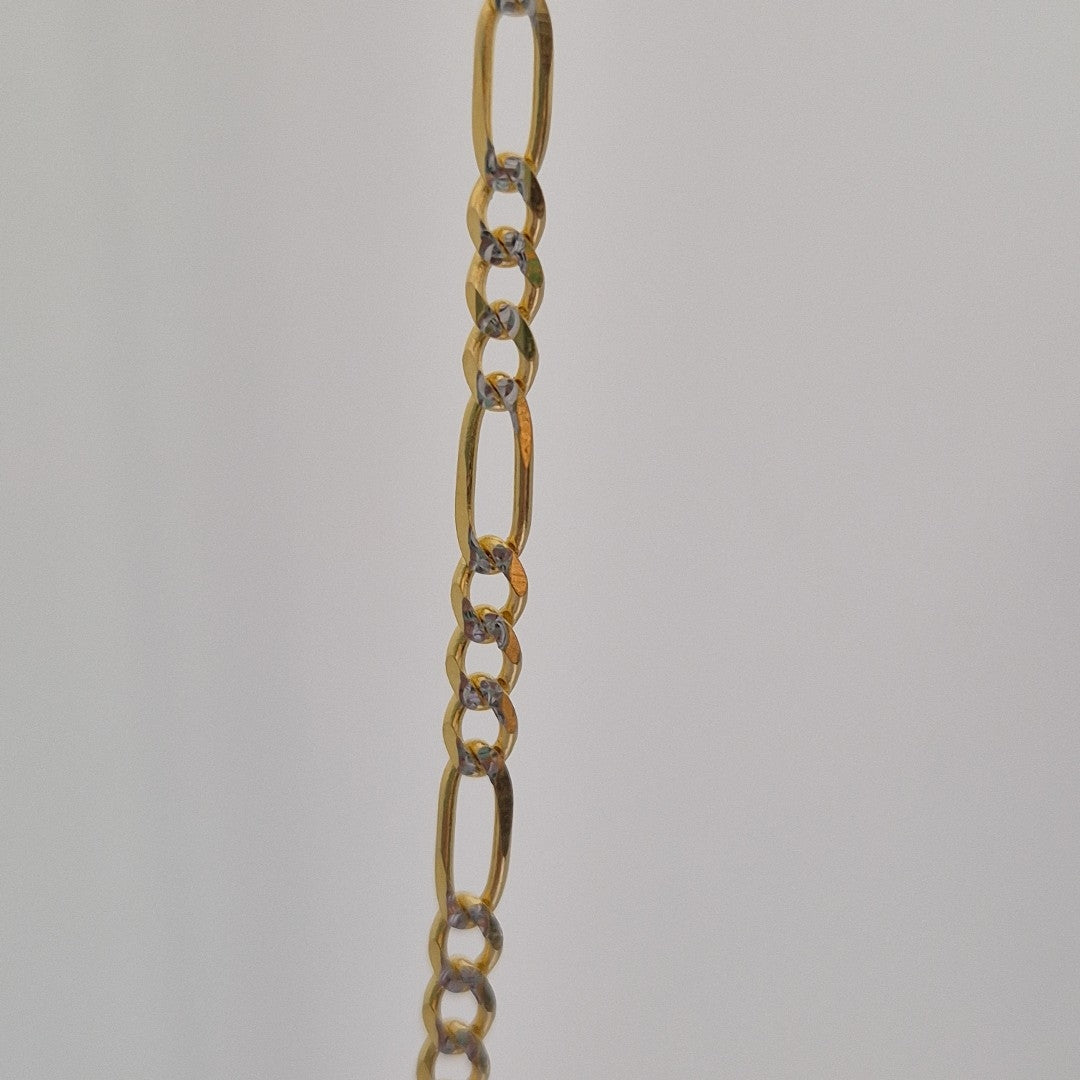 CADENAS 3X1 DIAMANTADA ORO 14K 55 CM 8.5 GR (NUEVO)