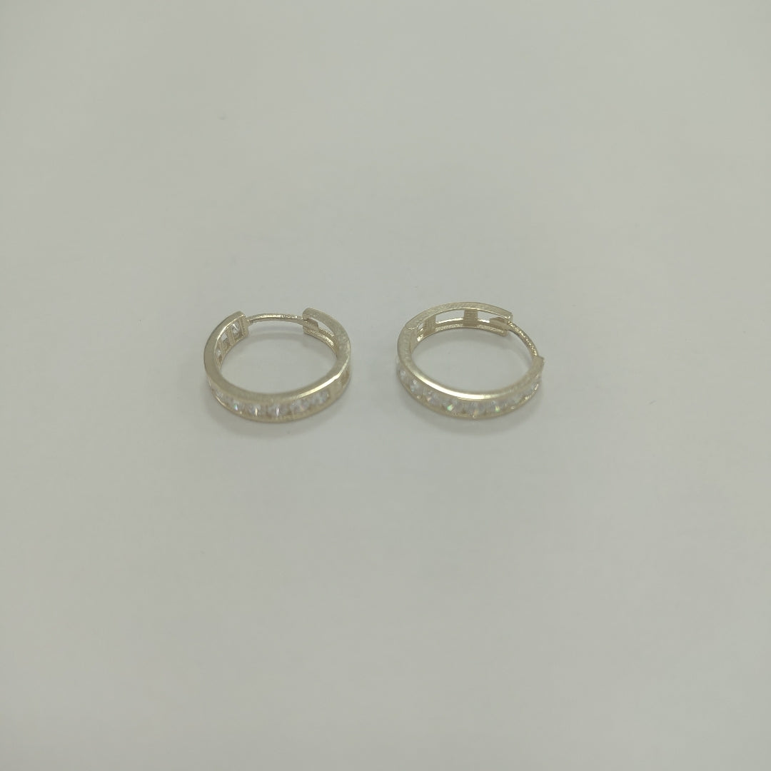ARETES ARRACADAS C/CIRCONIAS ORO 10K 1.6 GR (NUEVO)