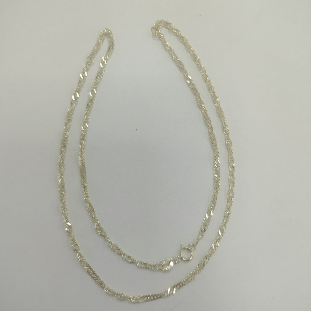 CADENAS TEJIDO MEDIO TORZAL ORO 10K 50 CM 3.8 GR (NUEVO)