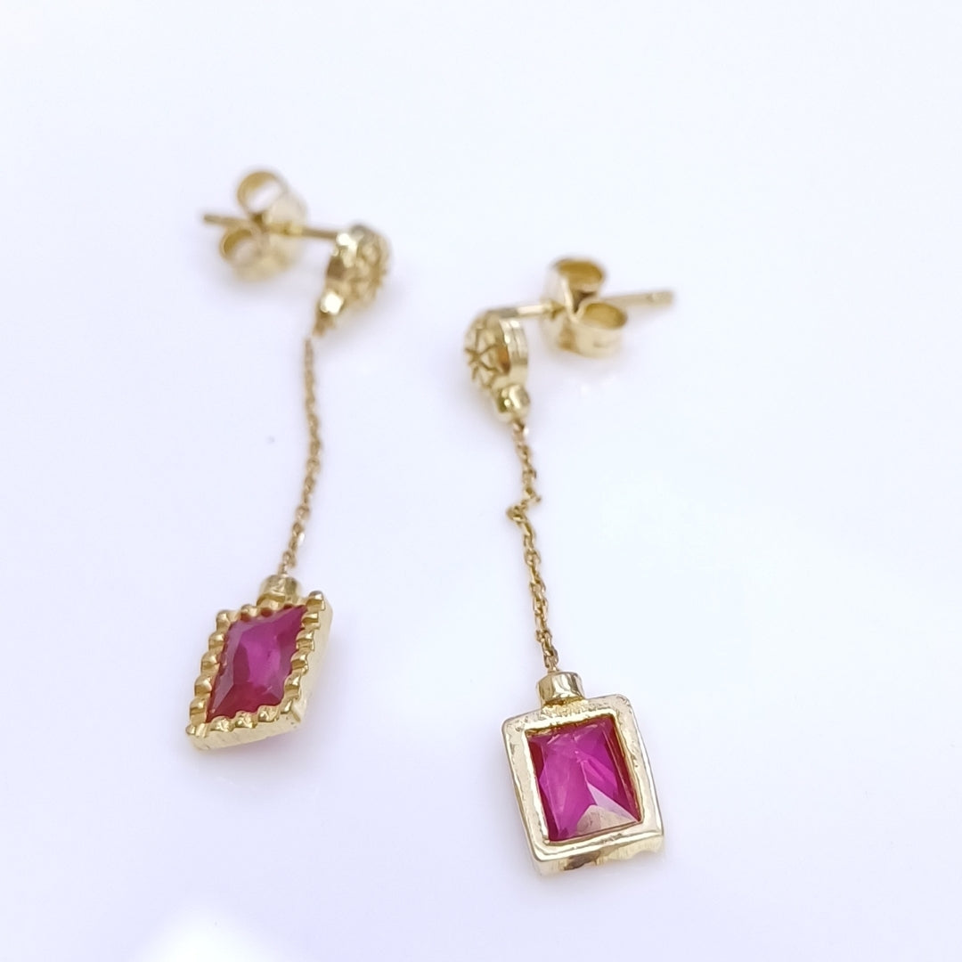 BROQUELES PAR ORO 14 K 2.2 GRMS (SEMINUEVO)