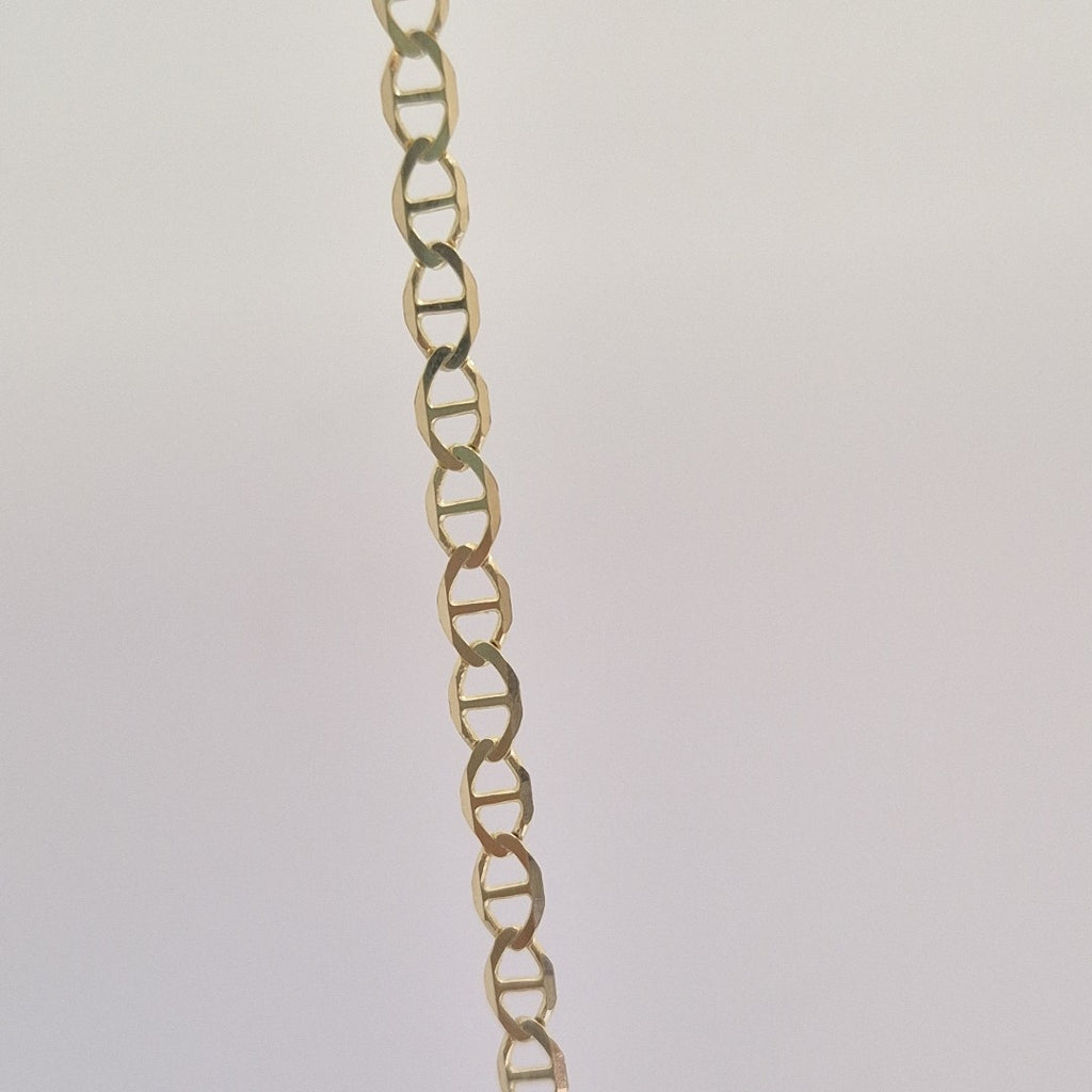CADENAS TEJIDO MARINERA ORO 14K 55 CM 7.9 GR (NUEVO)