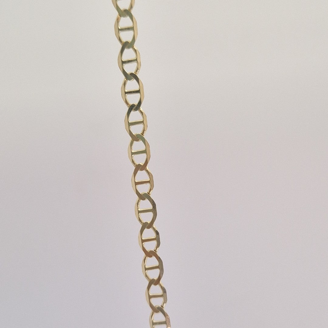 CADENAS TEJIDO MARINERA ORO 14K 55 CM 7.9 GR (NUEVO)