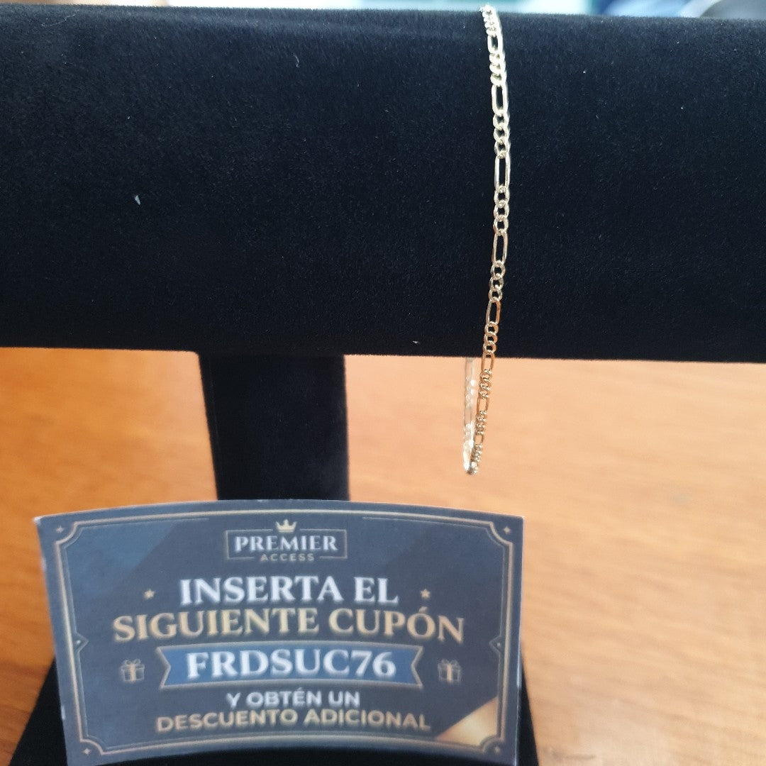 PULSERA 3X1 ORO 14K 21 CM 1.7 GR (NUEVO)