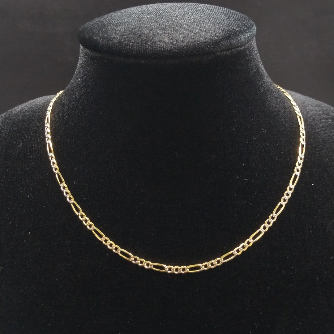 CADENAS 3X1 DIAMANTADA ORO 14K 55 CM 8.5 GR (NUEVO)