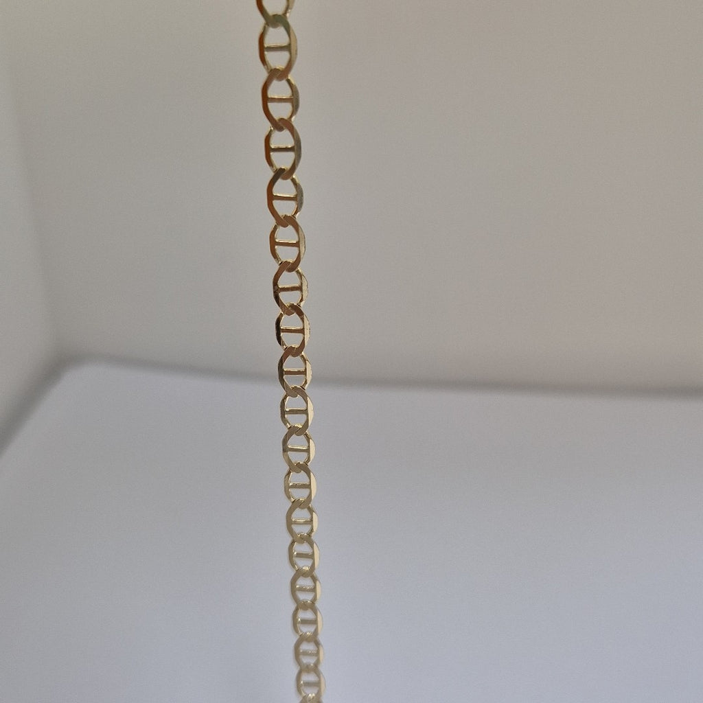 PULSERAS TEJIDO MARINERA ORO 14K 21 CM 3.4 GR (NUEVO)