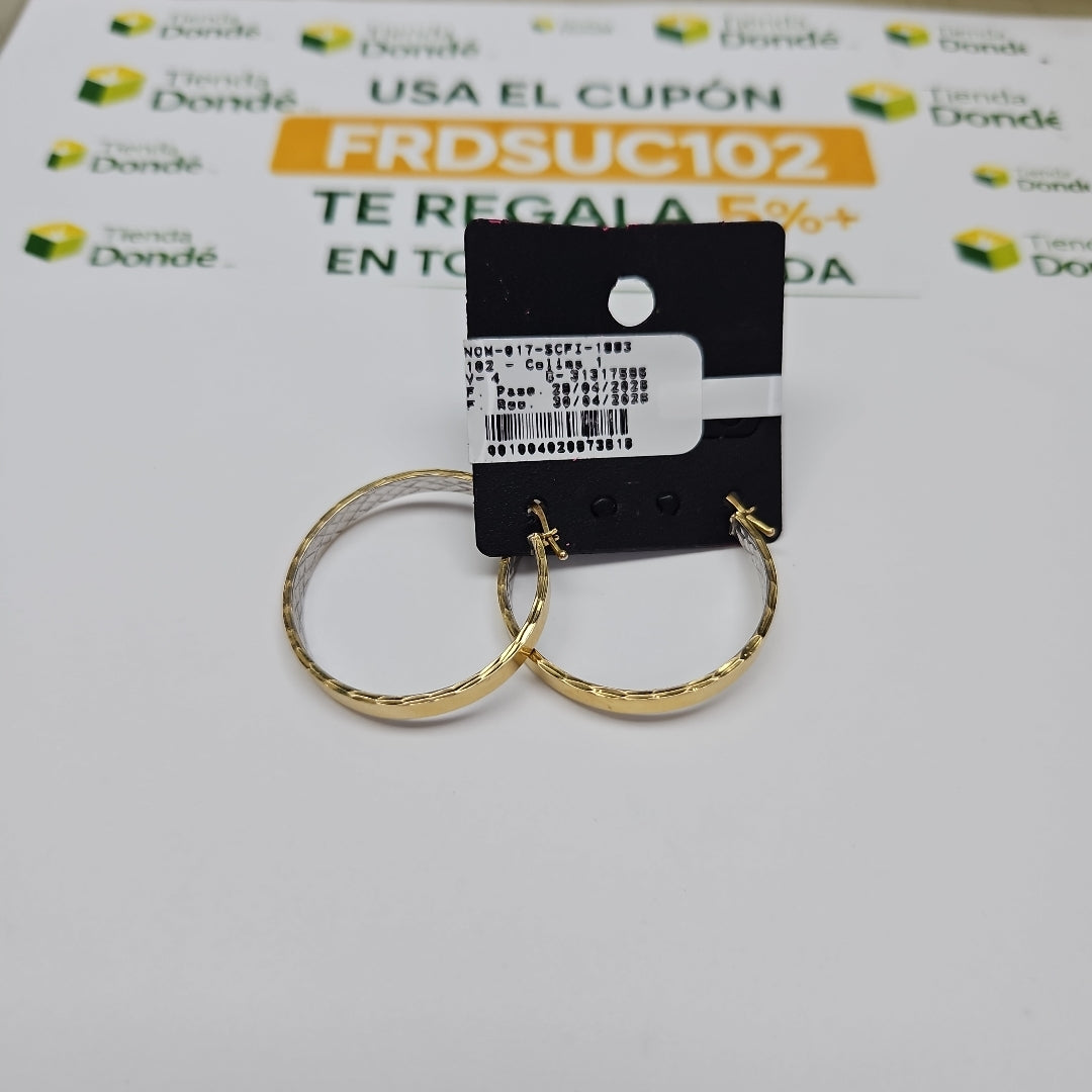 ARRACADAS PAR ORO 10 K 3.8 GRMS (SEMINUEVO)