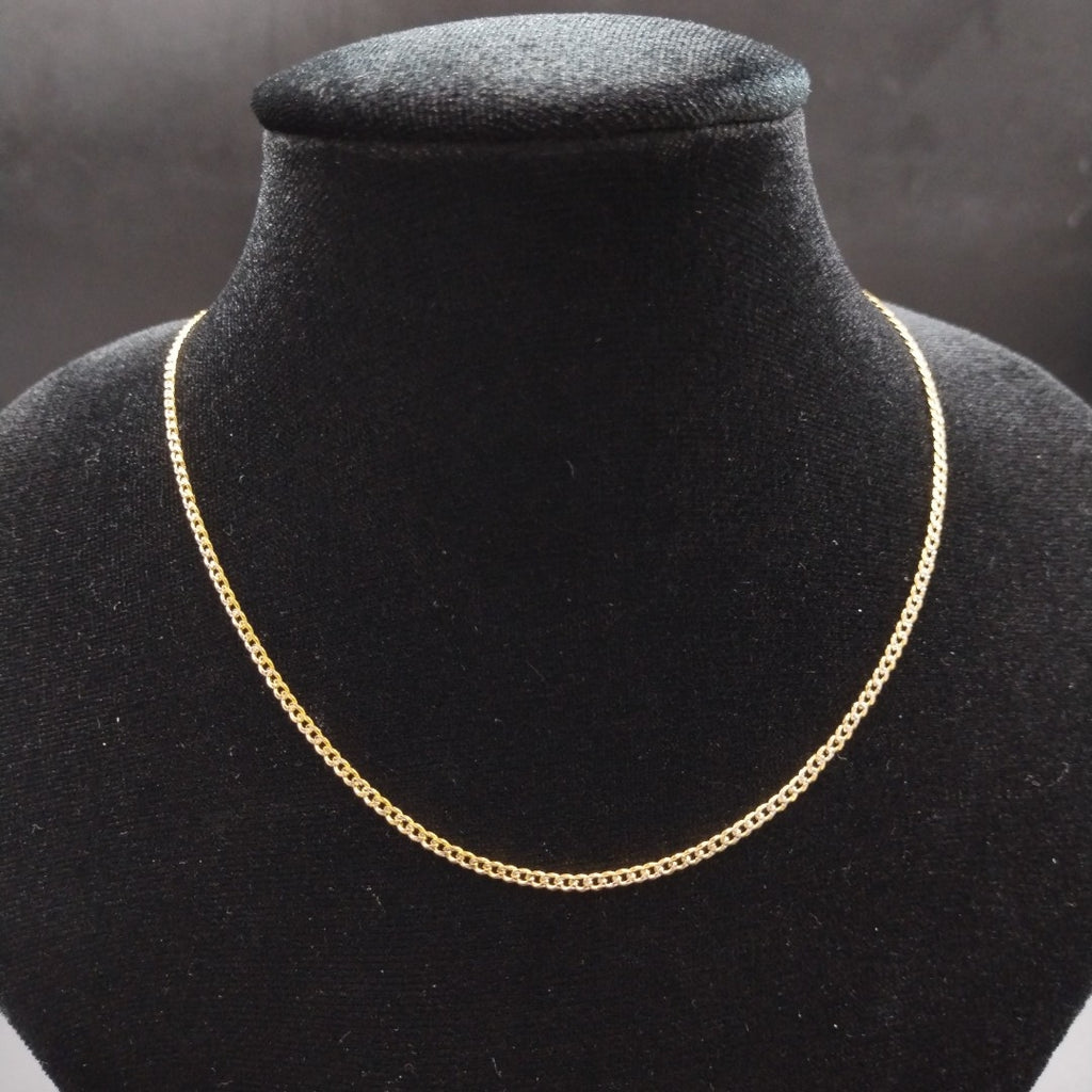 CADENAS BARBADA DIAMANTADA ORO 14K 60 CM 6.2 GR (NUEVO)