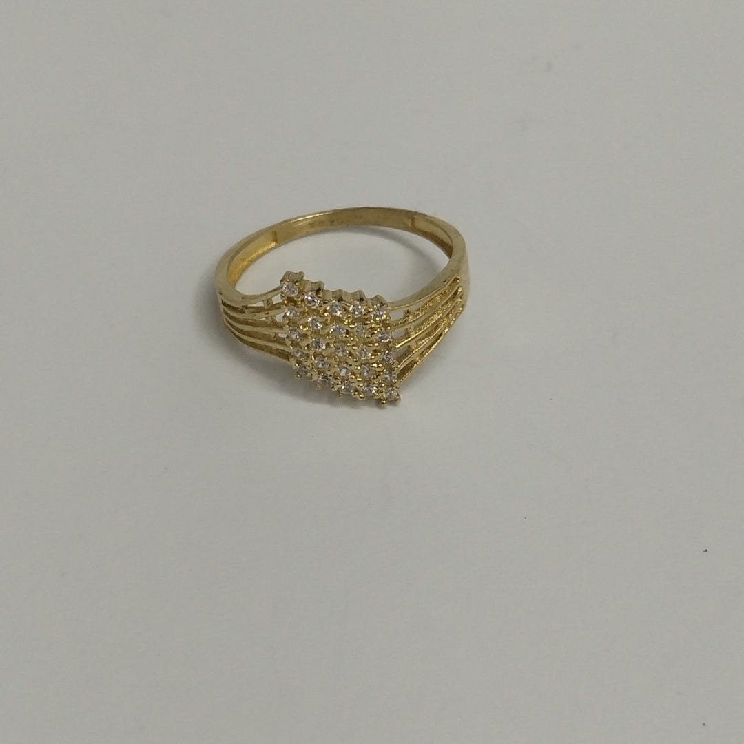 ANILLOS C/CIRCONIA ORO 10K TALLA 8 2 GR (NUEVO)