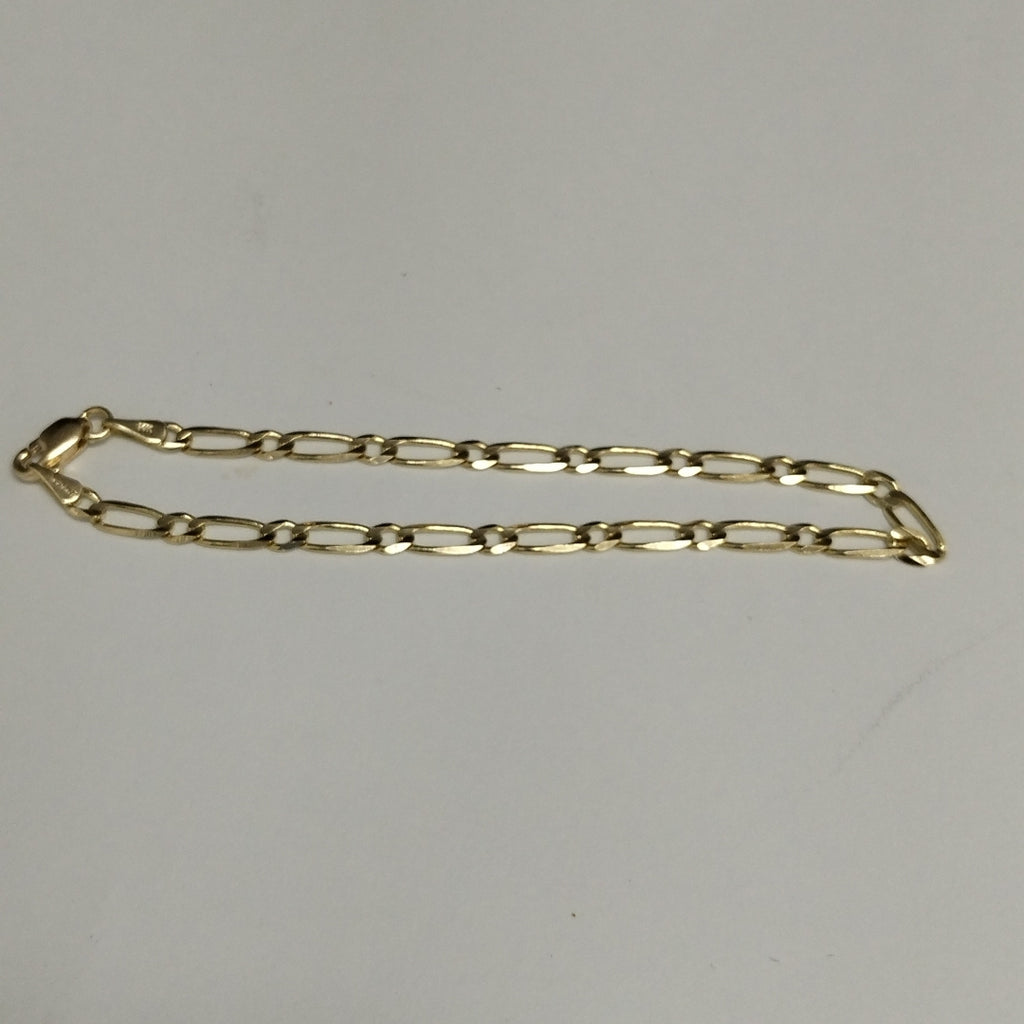 PULSERAS 1X1 ORO 14K 18 CM 2.7 GR (NUEVO)