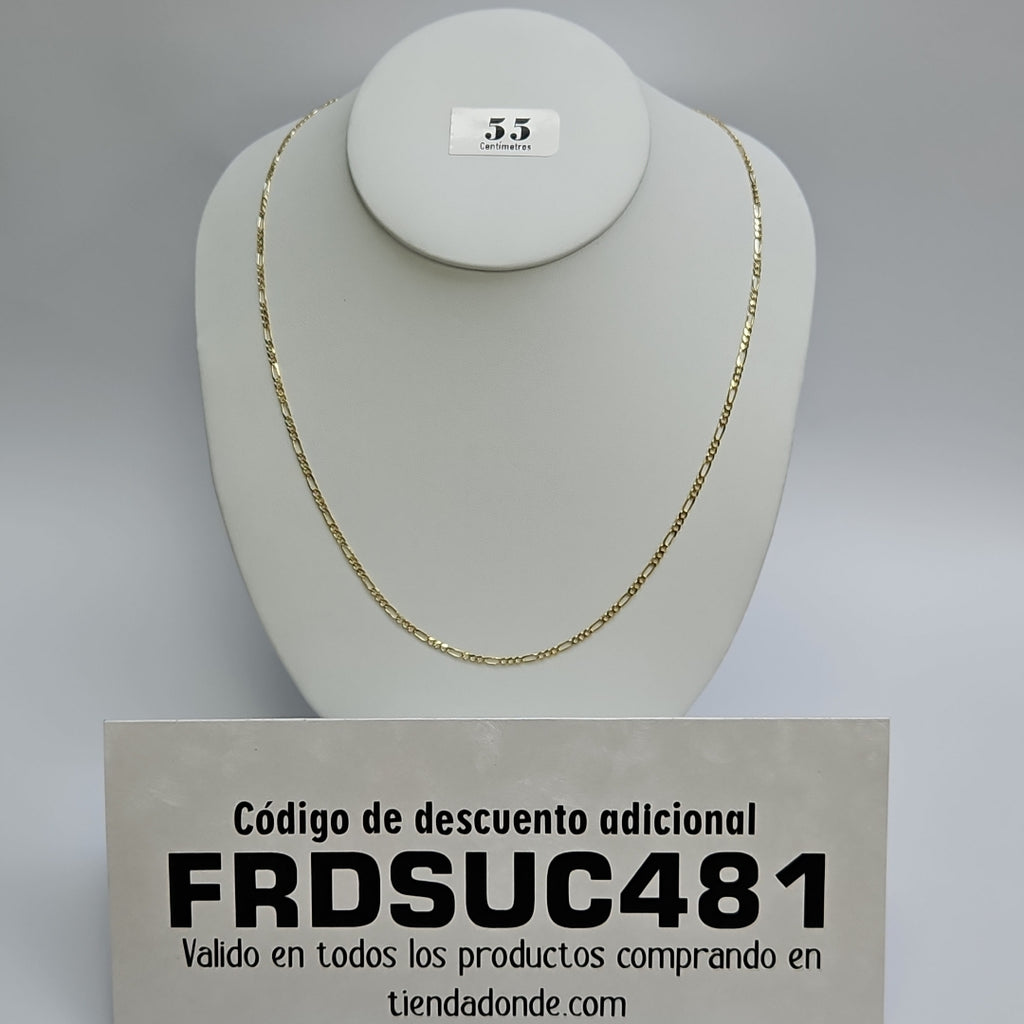 CADENAS 3X1 ORO 14K 55 CM 5.1 GR (NUEVO)