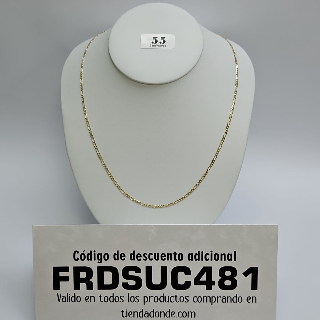 CADENAS 3X1 ORO 14K 55 CM 5.1 GR (NUEVO)