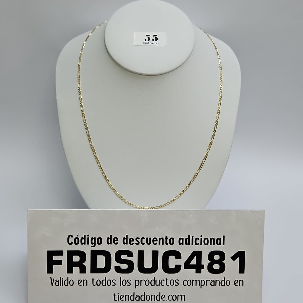 CADENAS 3X1 ORO 14K 55 CM 4.7 GR (NUEVO)