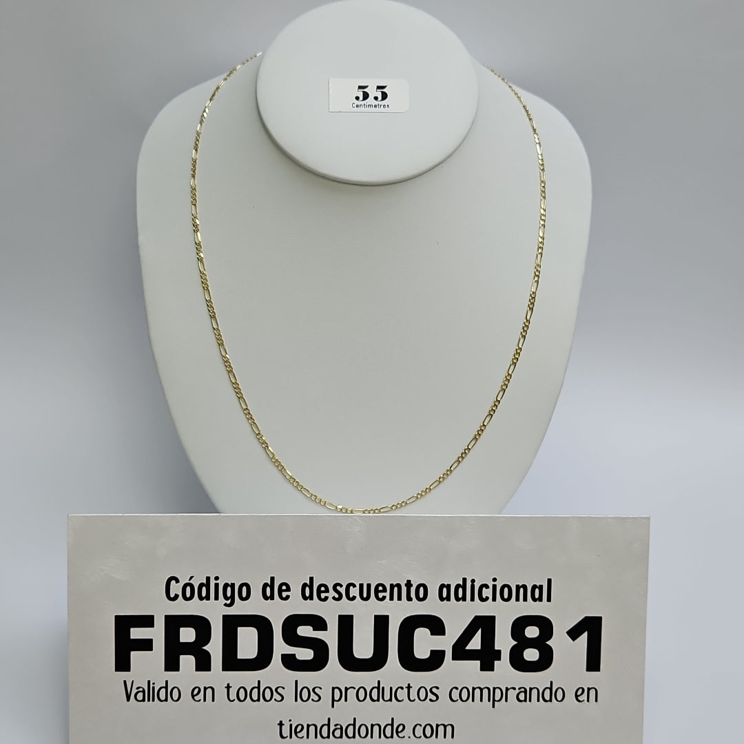 CADENAS 3X1 ORO 14K 55 CM 4.7 GR (NUEVO)