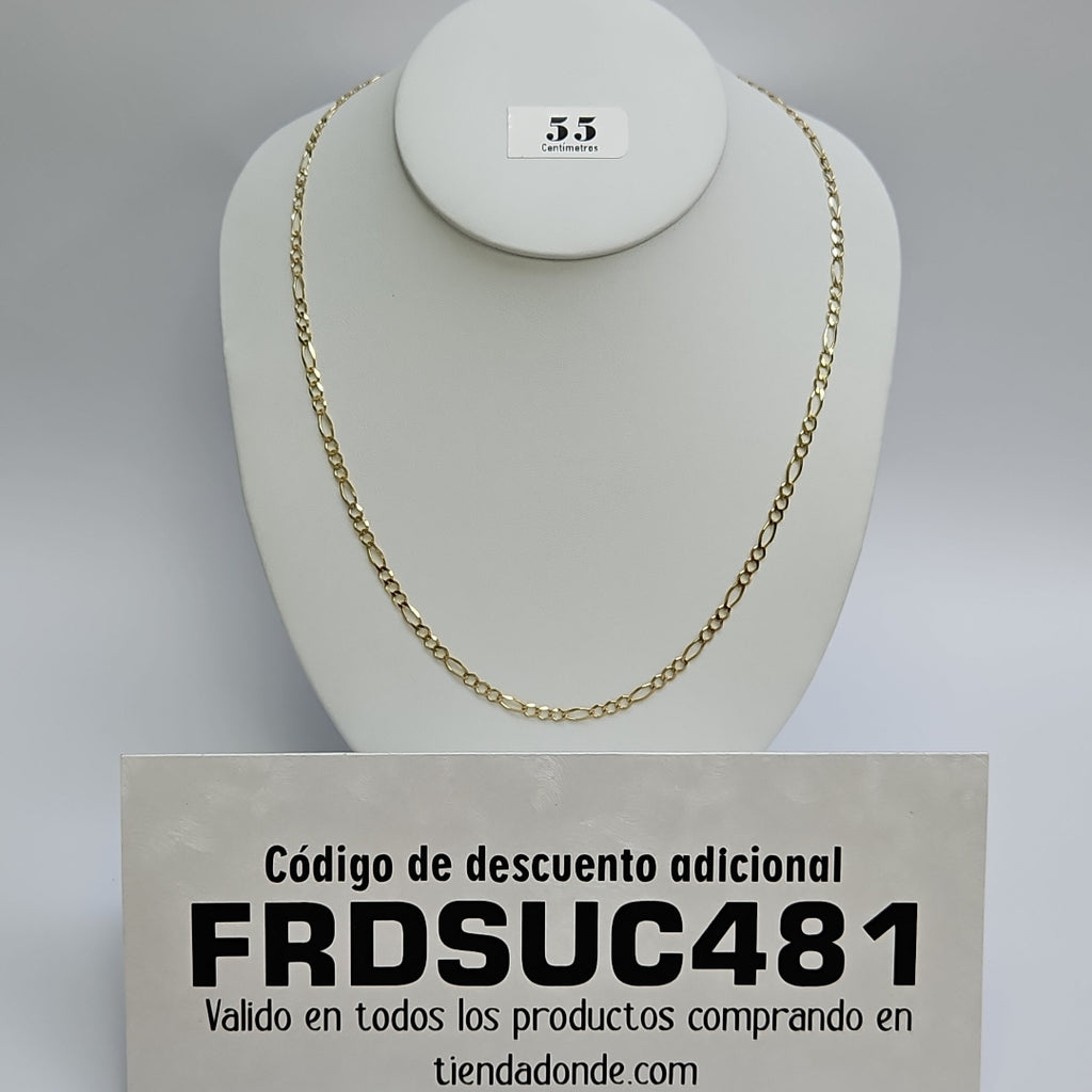 CADENAS TEJIDO 3X1 ORO 10K 50 CM 6.4 GR (NUEVO)