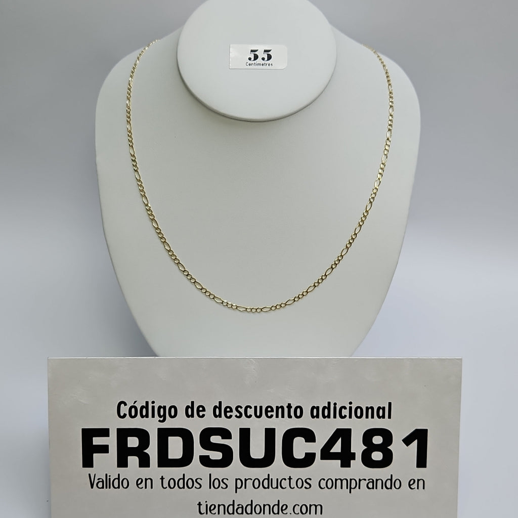 CADENAS 3X1 ORO 14K 55 CM 5.1 GR (NUEVO)