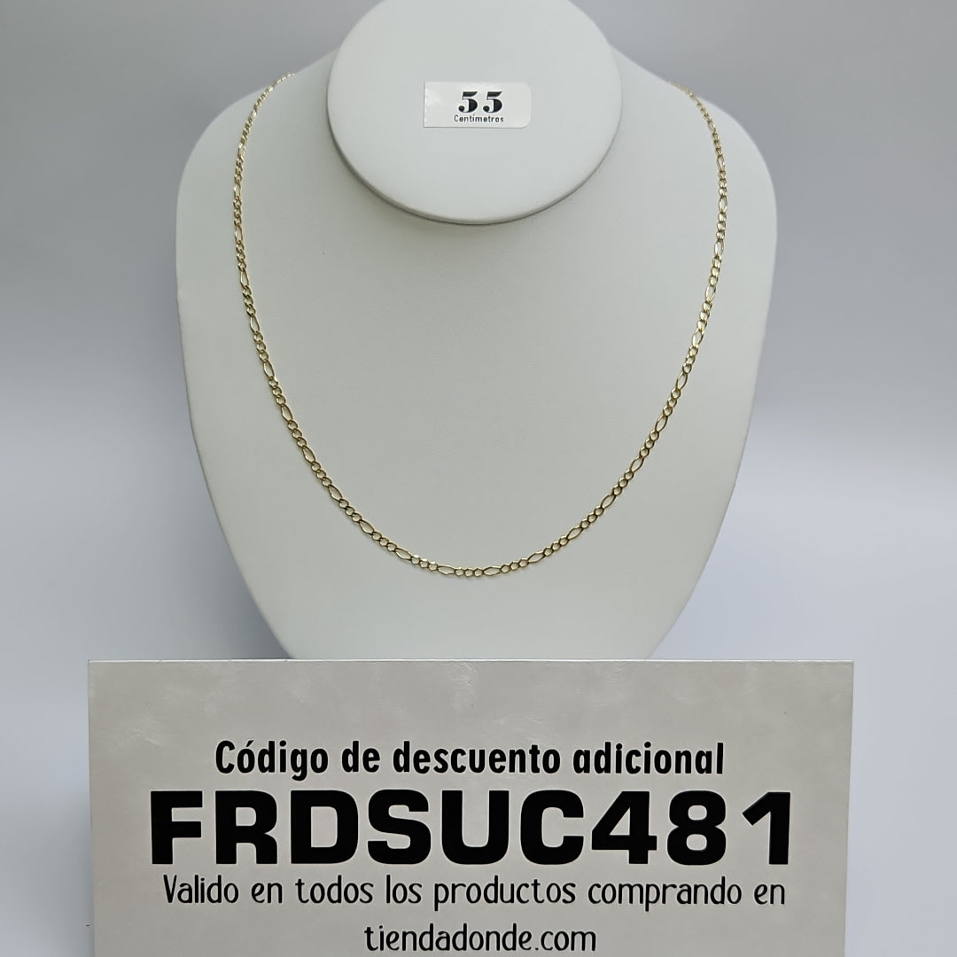 CADENAS 3X1 ORO 14K 55 CM 5.1 GR (NUEVO)