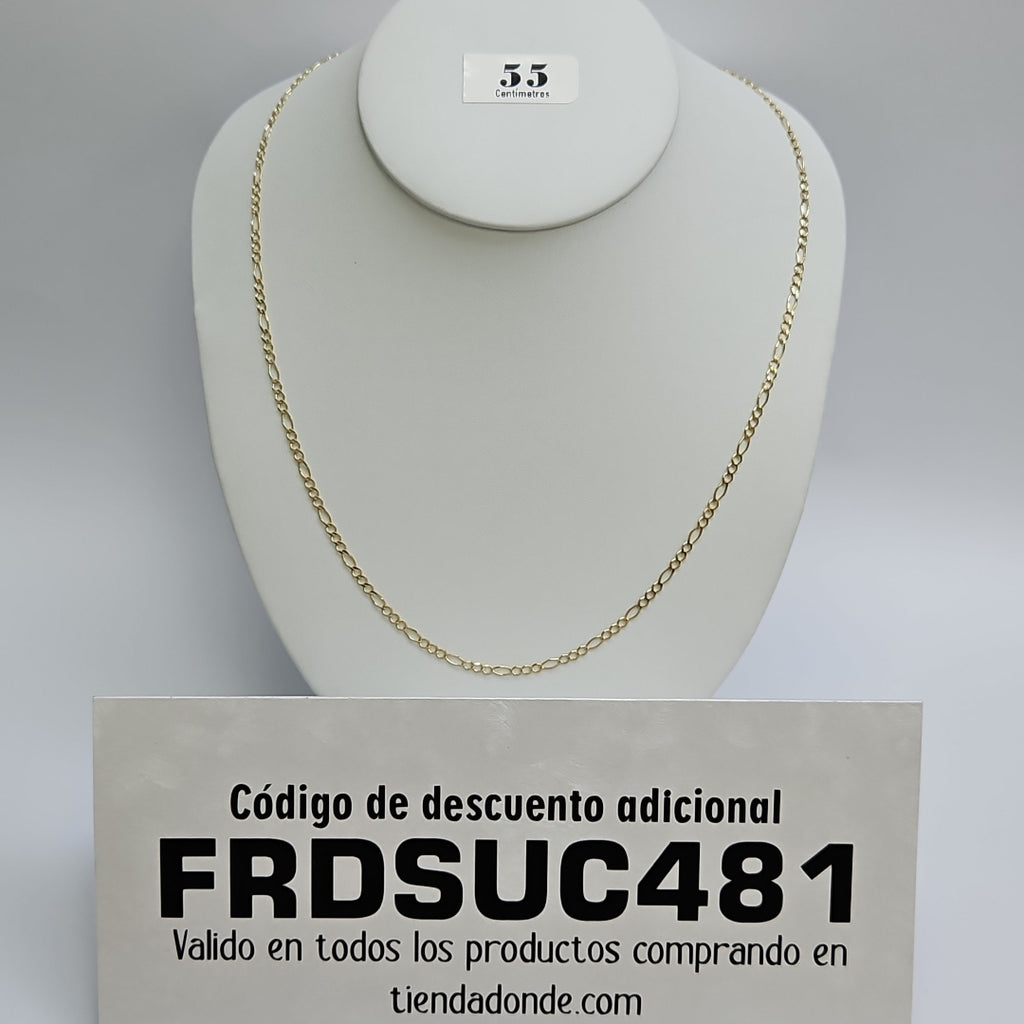 CADENAS 3X1 ORO 14K 55 CM 5.2 GR (NUEVO)