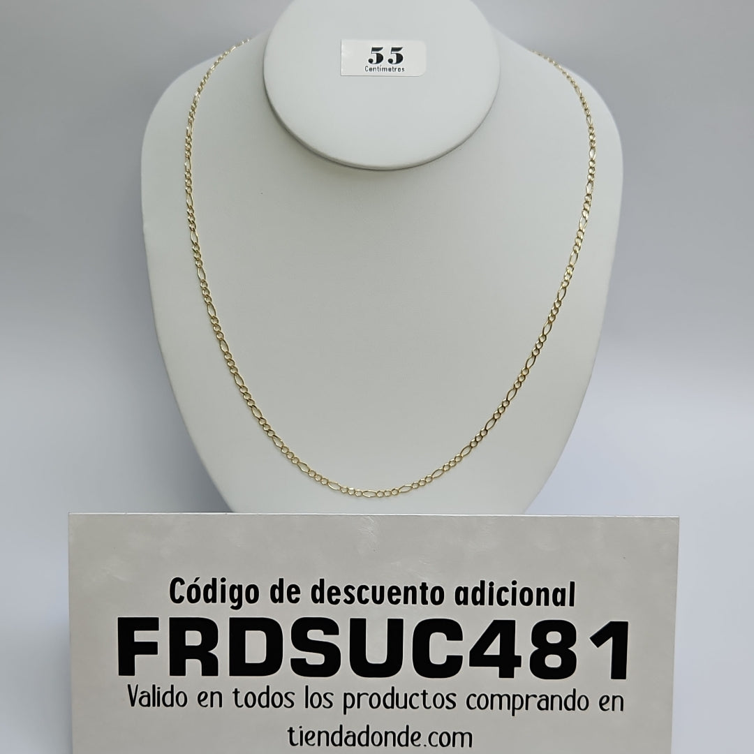 CADENAS 3X1 ORO 14K 55 CM 5.2 GR (NUEVO)
