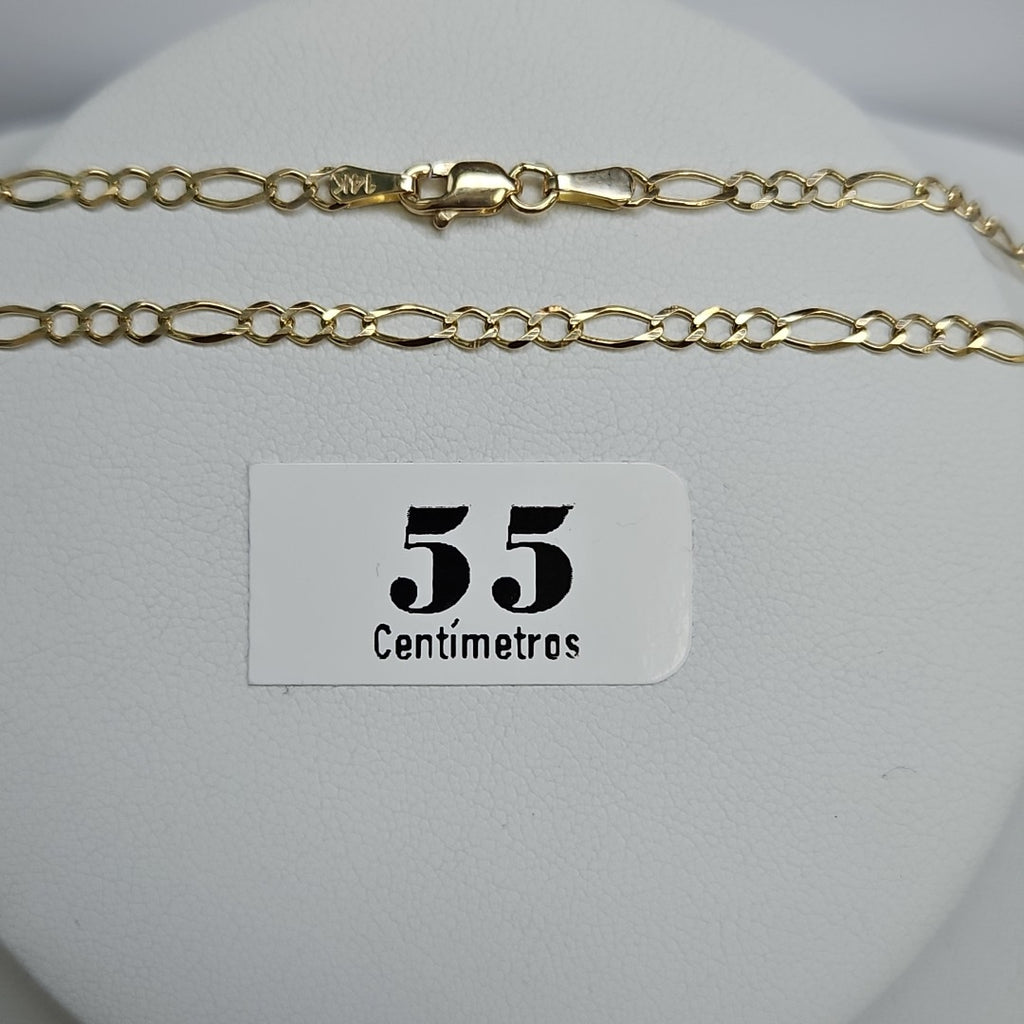 CADENAS TEJIDO 3X1 ORO 10K 55 CM 4.1 GR (NUEVO)