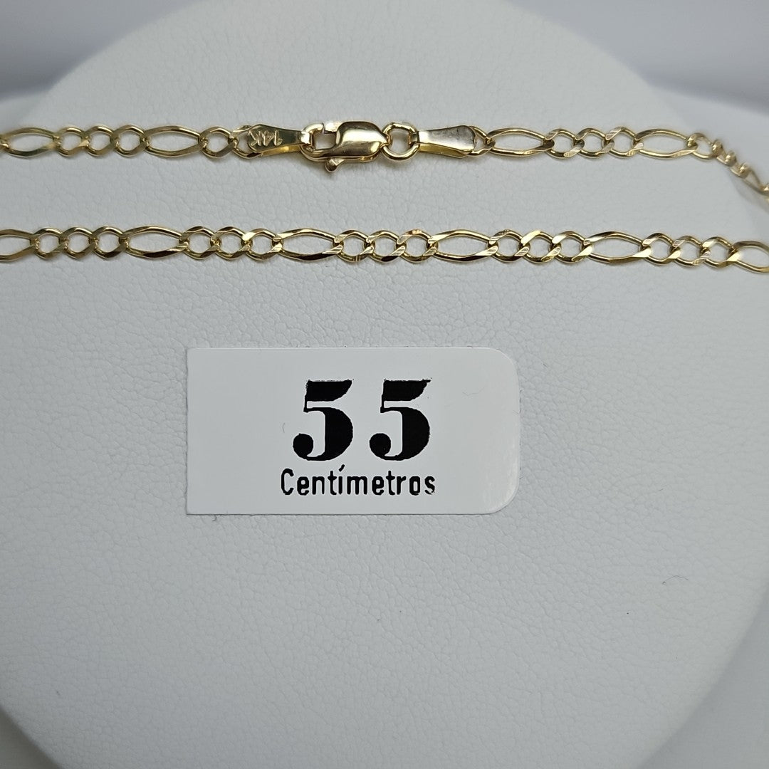 CADENAS TEJIDO 3X1 ORO 10K 55 CM 4.1 GR (NUEVO)