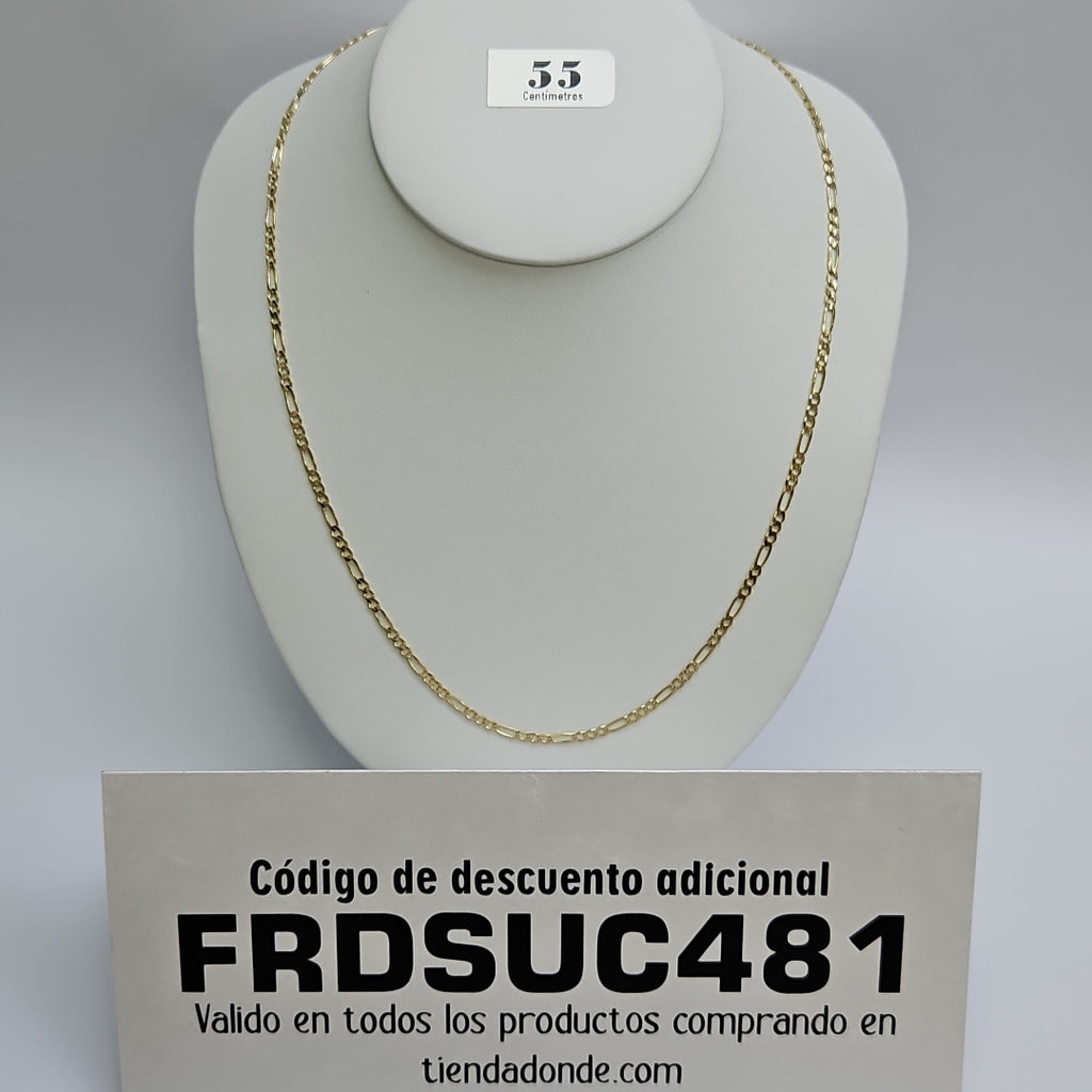 CADENAS 3X1 ORO 14K 55 CM 7.9 GR (NUEVO)
